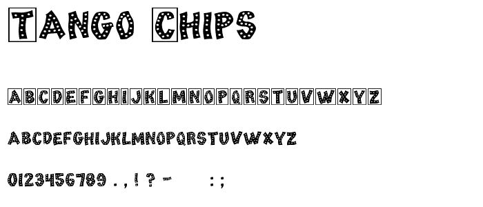 Tango Chips font